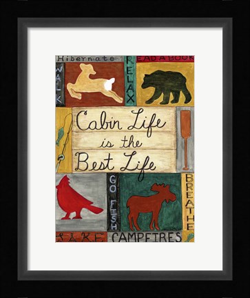 Framed Cabin Life Print
