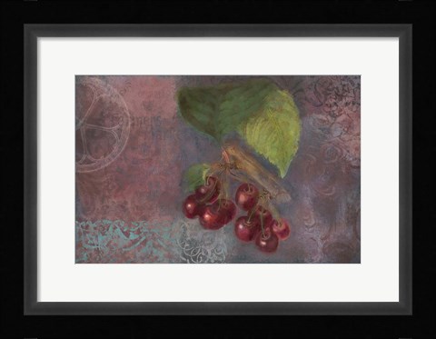 Framed Cherries - Fruit Series Print