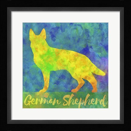 Framed German Shepherd Dog Print