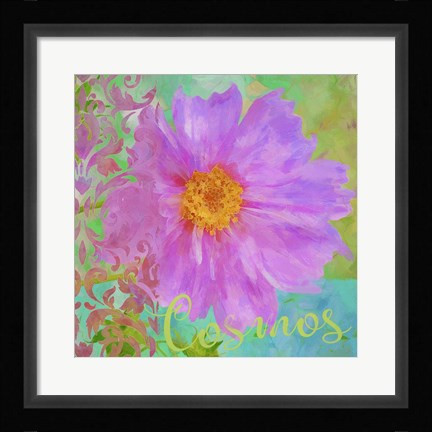 Framed Colors Of Flowers I - Cosmos Print