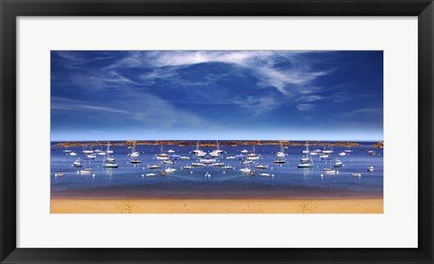 Framed Boats Galore Print