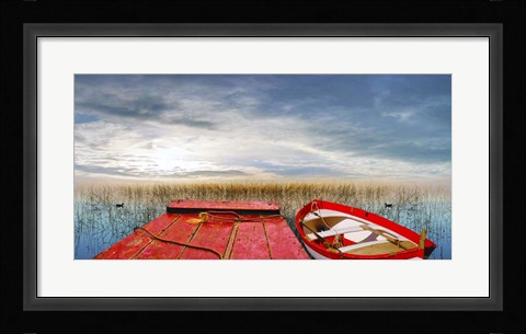 Framed Moored Print