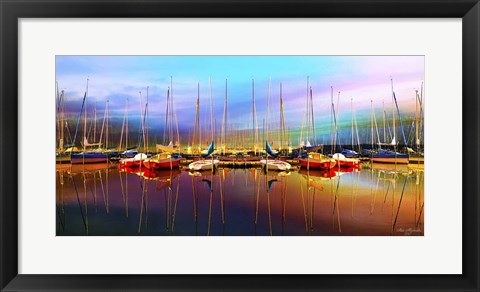 Framed Calm Colorful Day Print