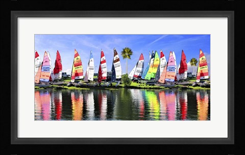 Framed Sailing Boat Port Print