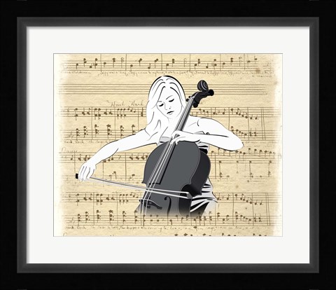 Framed Music Score Print