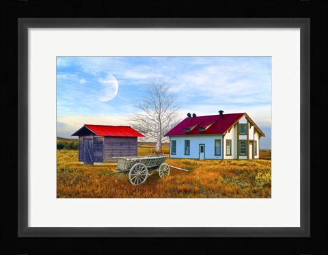 Framed Red House Farm Print