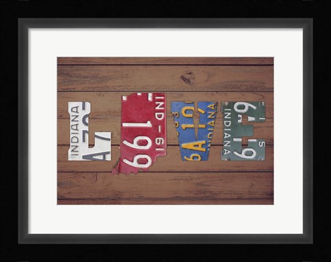 Framed IN State Love Print