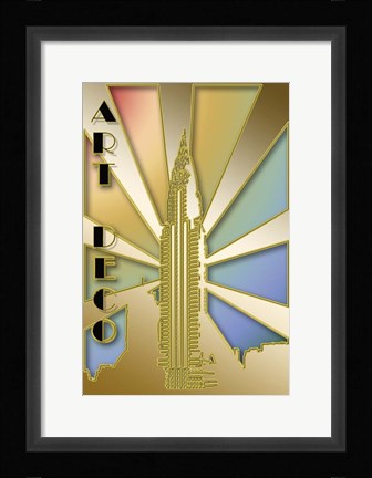 Framed Chrysler Building Print