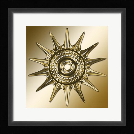 Framed Gold Coffee 11 Print