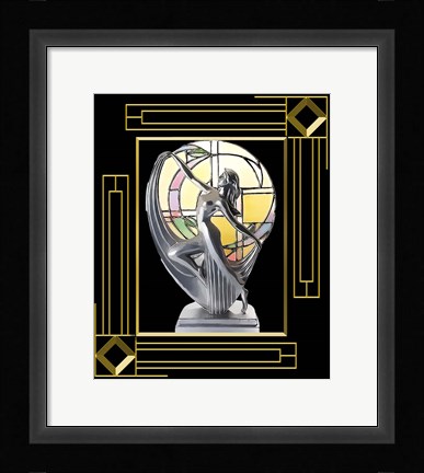 Framed Art Deco Lamp Print