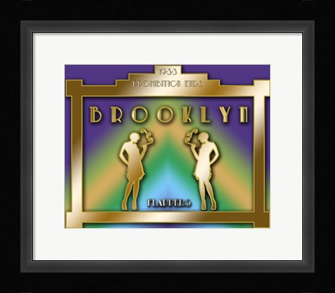 Framed Brooklyn Prohibition Print