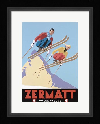 Framed Zermatt Valais Suisse Print