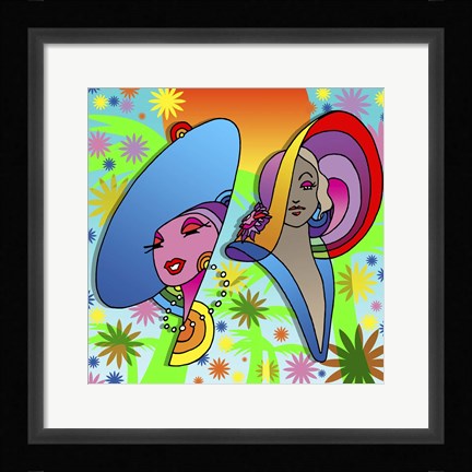 Framed 2 Ladies Print