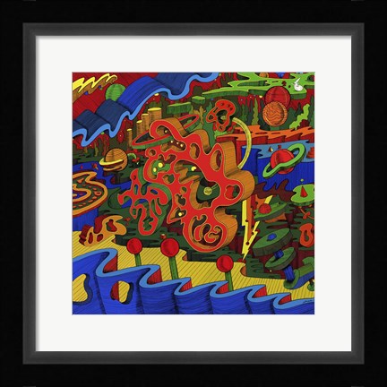 Framed Mambo Doodle Print