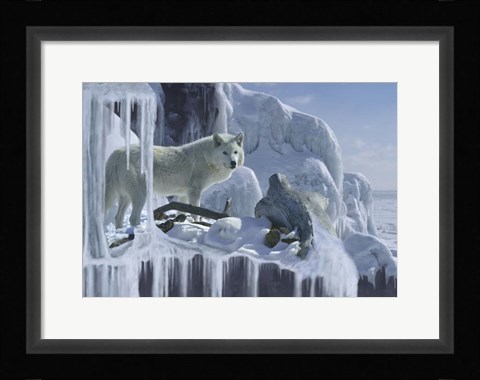 Framed Ice Cascade Print