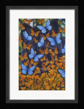 Framed Autumn Butterflies Print