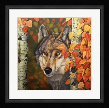 Framed Colours Of The Wolf Print