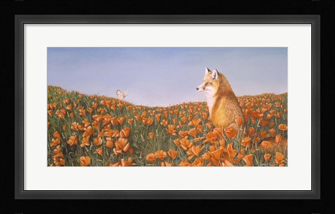 Framed Curious Petals Print