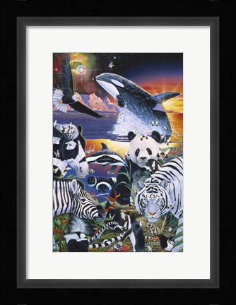 Framed Ebony And Ivory Print