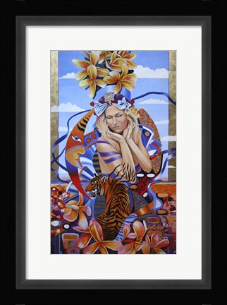 Framed Electric Madonna Print