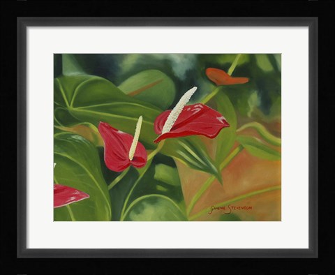 Framed Flower Hearts Print