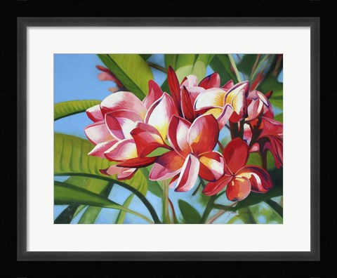 Framed Frangipani Days Print