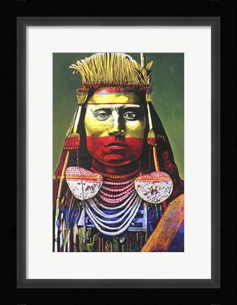 Framed Indian Chief Print