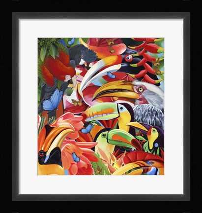 Framed Jungle Colours Print