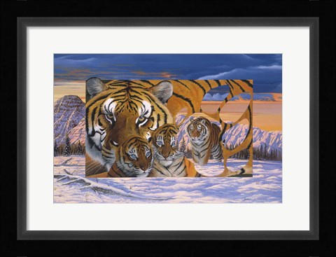 Framed Siberian Sunset Print