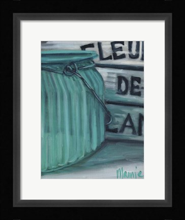 Framed Blue Jar And Box 2 Print