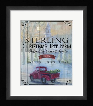 Framed Holiday Sign Print