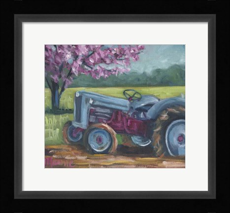Framed Tractor Spring Print