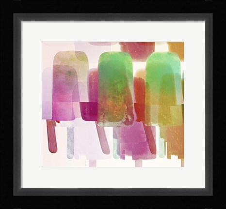 Framed Popsicles I Print