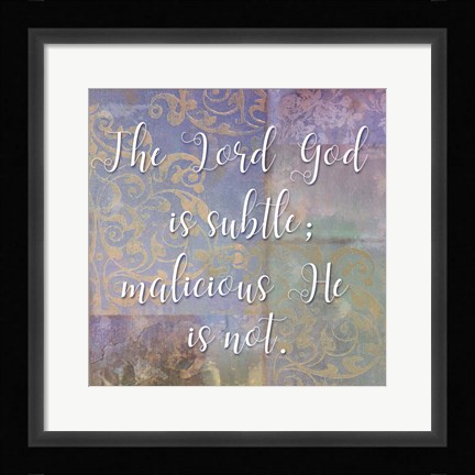 Framed Damask Faith II Print