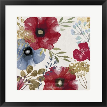 Framed Posy Redux I Print