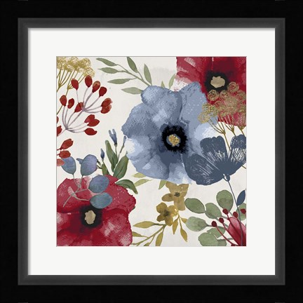 Framed Posy Redux II Print
