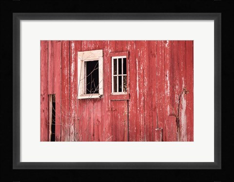 Framed Barn Windows Print