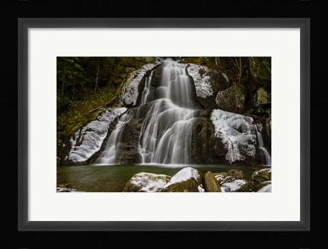 Framed Frosty Moss Glen Falls Print