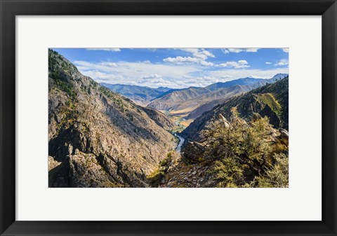 Framed Idaho River Valley Print