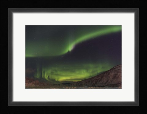 Framed Lighting The Yukon River Print