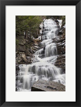 Framed Lye Brook Falls Print