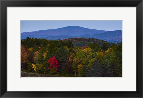 Framed Smarts Mountain In Autumn Print