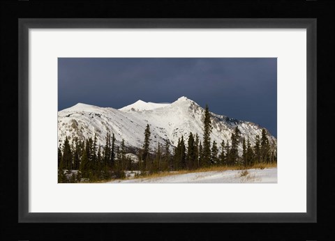 Framed Stormy Peak Print
