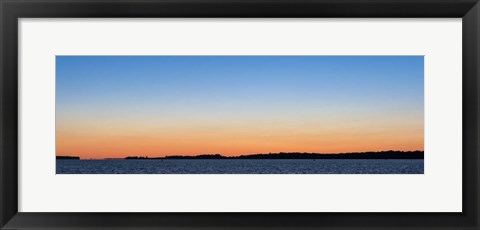 Framed Sunset Over The St. Lawrence Print