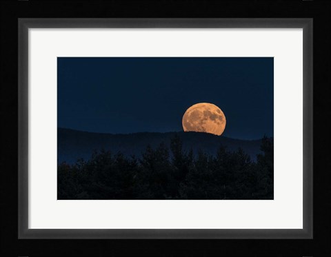 Framed Supermoon Ridge Rise Print