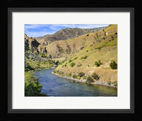 Framed Water Through The Arid Wilderness Print
