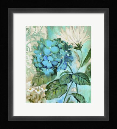 Framed Blue Hortensia Print