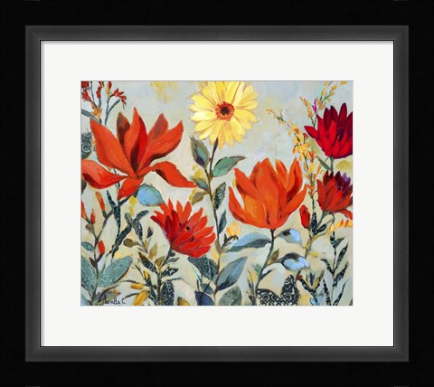 Framed Bright Garden Print
