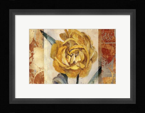 Framed Golden Blossom 2 Print
