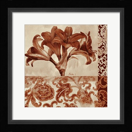 Framed Portret Of Lily Print